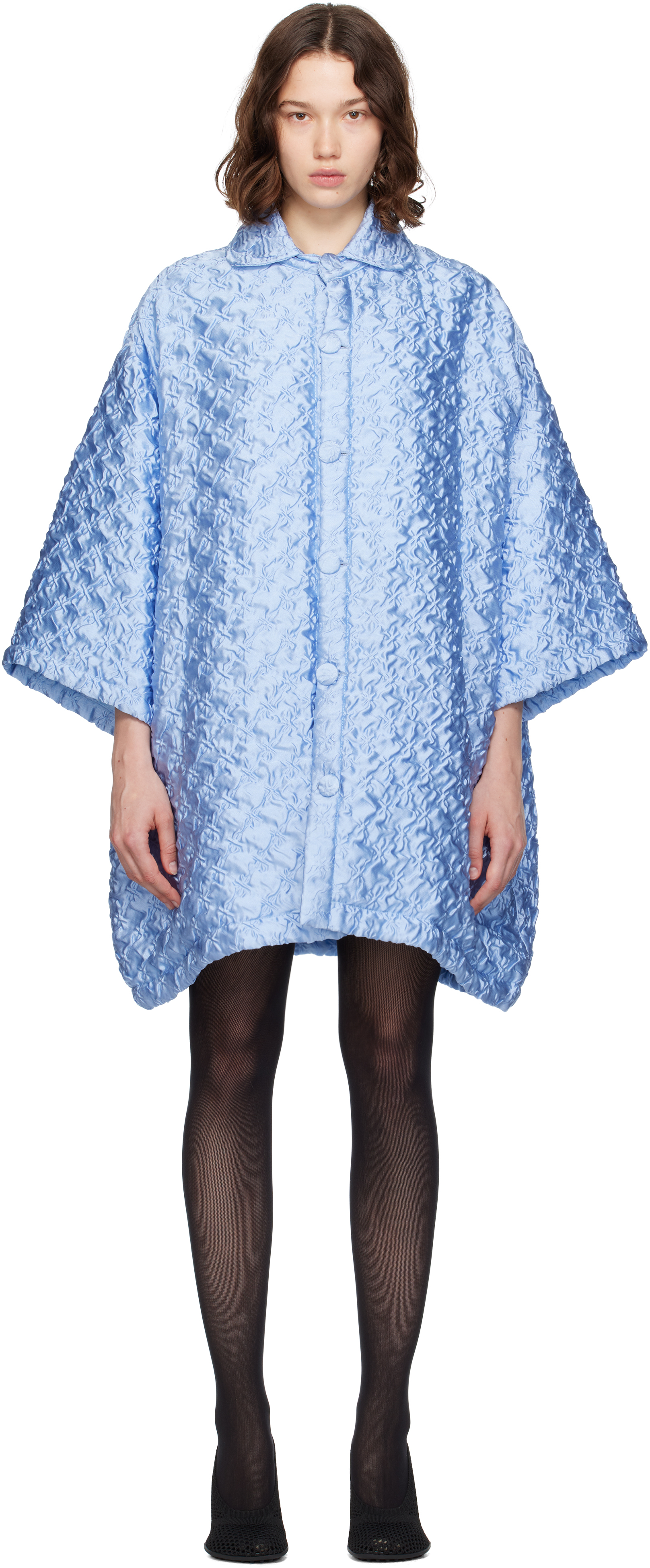 Blue Robe Shirt Coat